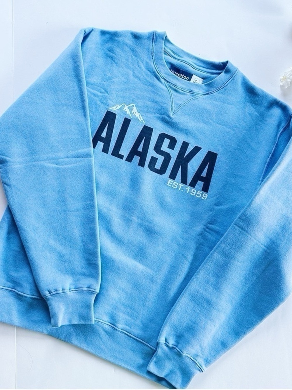 NEW Boutique Gear For Sports Cotton Sweatshirt Alaska Blue